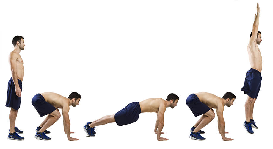 Styrkeøvelse til løb - burpees