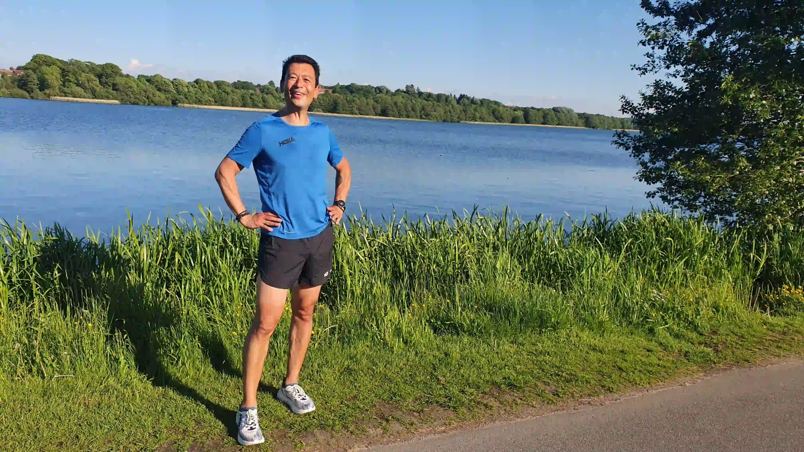 Mikio løber og nyder vægttab