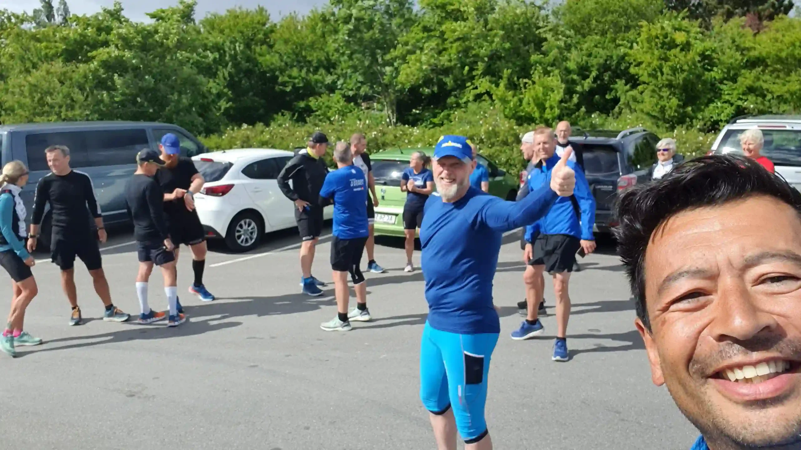 Mikio og flere atleter start samme på 5 km løb
